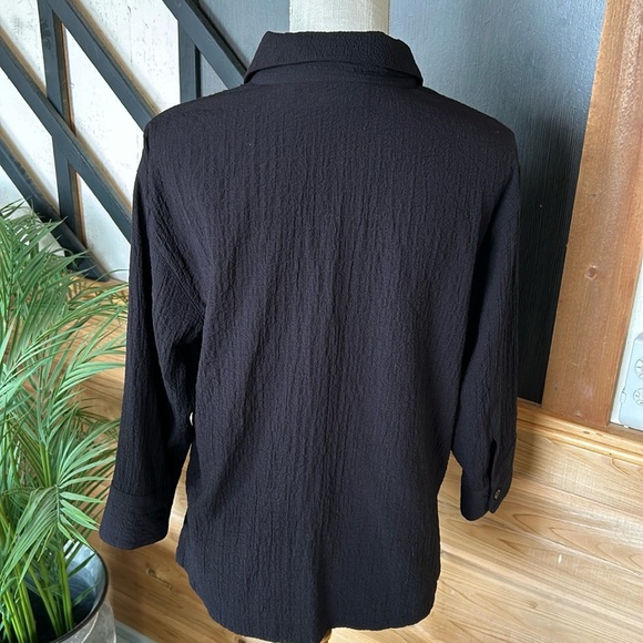 White Stag black women’s blouse size small top blouse - Picture 3 of 4